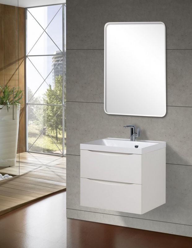 Тумба под раковину подвесная BelBagno MARINO-600-2C-SO-BL-P Bianco Lucido 60 см фото 2