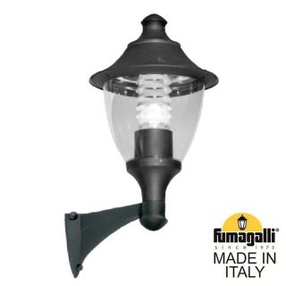 Уличный настенный светильник Fumagalli GINO черный, прозрачный F50.254.000.AXE27