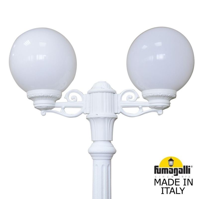 Садово-парковый фонарь Fumagalli GLOBE 250 белый, бежевый G25.156.S20.WYF1R фото 7
