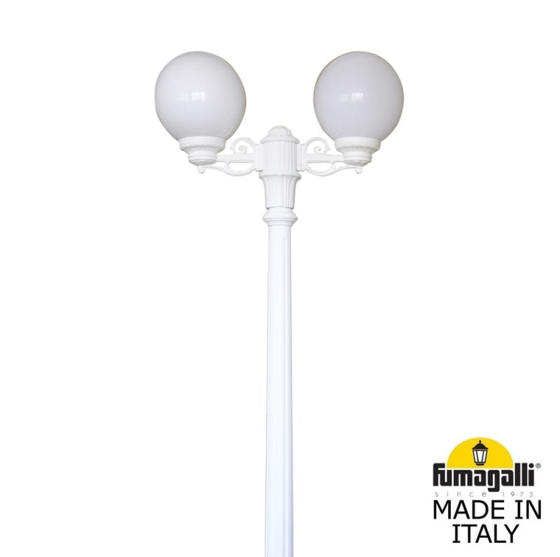 Садово-парковый фонарь Fumagalli GLOBE 250 белый, бежевый G25.156.S20.WYF1R