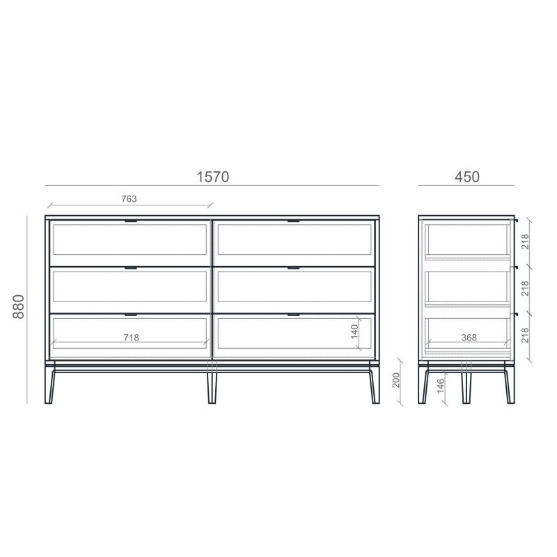 Комод The IDEA INSPIRE TIMELESS BD-3041939