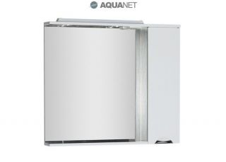 Зеркальный шкаф Aquanet Гретта 100 173996 белый/венге