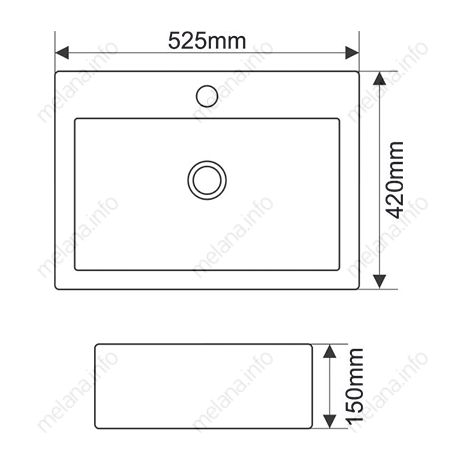 Раковина Melana 7033-805 фото 2