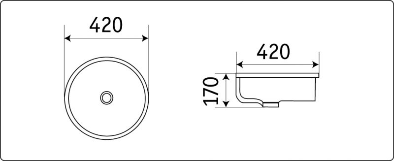 Раковина CeramaLux N 540P