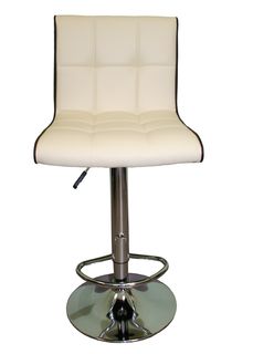 Барный стул Dobrin 5006-LM CANDY,  цвет сиденья кремово-коричневый, цвет основания хром