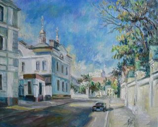 Картина "Подсосенский переулок" Ирина Круглова