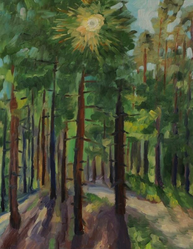 Картина "Дорога в лесу" Явишева Татьяна