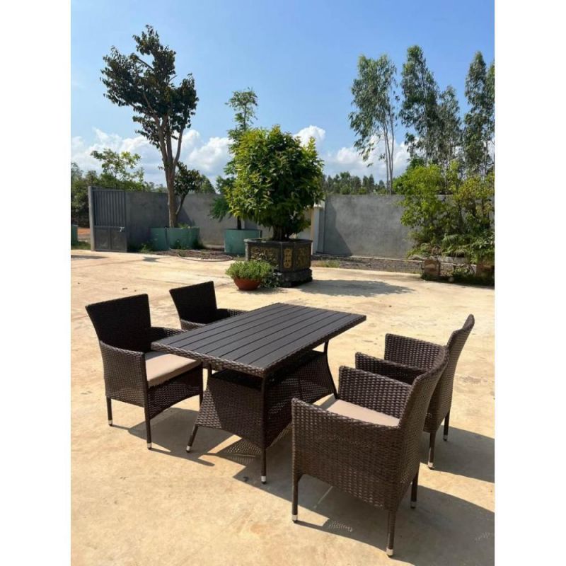 Комплект мебели из иск. ротанга (стол, 4 кресла) Afina BD-2607064 (4+1) фото 4