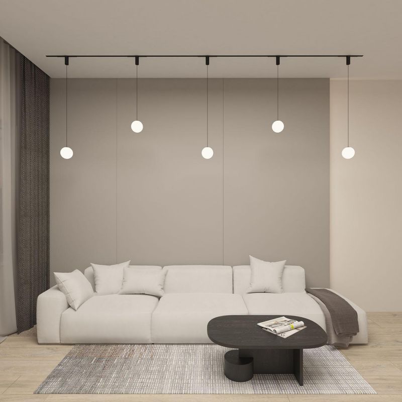 Подвесной светильник Denkirs SMART MOON 3000K-6000K, черный, акрил DK8052-BK фото 3