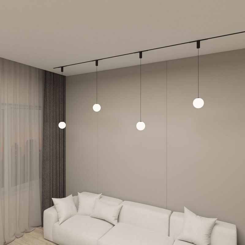 Подвесной светильник Denkirs SMART MOON 3000K-6000K, черный, акрил DK8052-BK фото 4