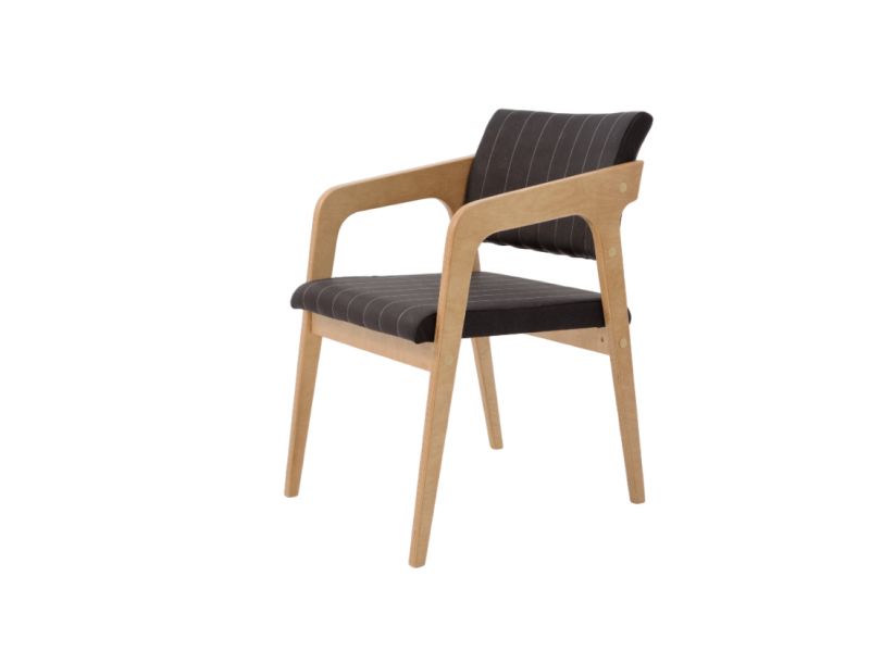 Стул-кресло Шадди натур/темно-коричневый нубук Z112550N24
