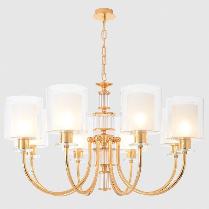 Люстра Crystal Lux Elena 60W E14 ELENA SP8 GOLD фото 1