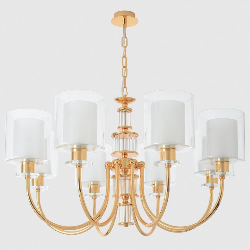Люстра Crystal Lux Elena 60W E14 ELENA SP8 GOLD фото 4