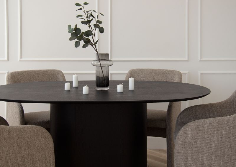 Стол обеденный Ellipsefurniture Type овальный 160*95 см (черный) TY010208250601 фото 5