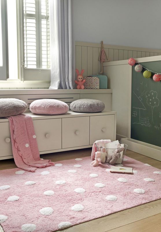 Ковер Lorena Canals В горошек Polka Dots (розовый-белый) 120*160 C-00081 фото 6