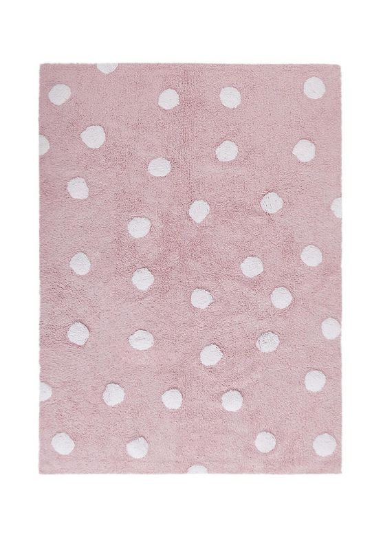 Ковер Lorena Canals В горошек Polka Dots (розовый-белый) 120*160 C-00081 фото 1