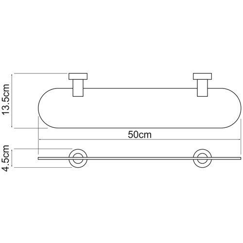 Полка WasserKRAFT Donau K-9424 фото 3