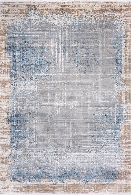 Турецкий ковер из полиэстера Carpet «PARKER» 0036A-BLU 280 x 380 см