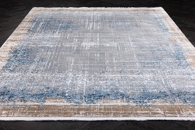 Турецкий ковер из полиэстера Carpet «PARKER» 0036A-BLU 280 x 380 см