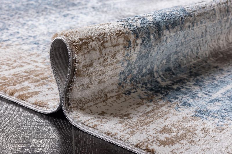 Турецкий ковер из полиэстера Carpet «PARKER» 0036A-BLU 280 x 380 см