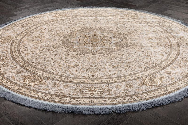 Иранский ковер из шёлка, бамбукового шёлка и акрила Carpet «NARSIS» 8302(Round) 250 x 250 см фото 3