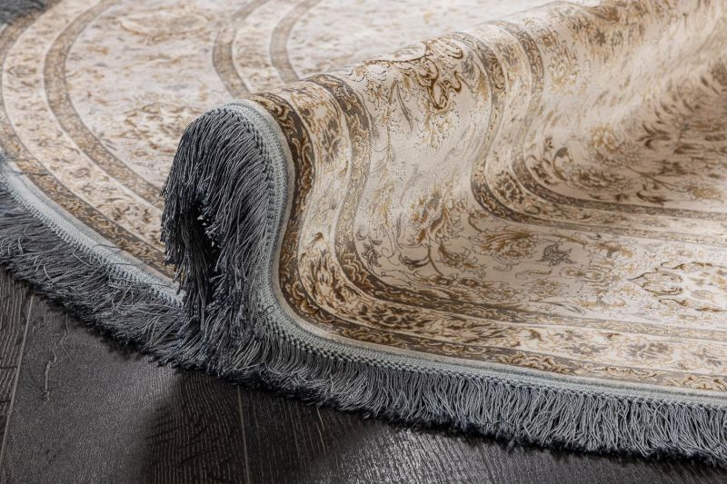 Иранский ковер из шёлка, бамбукового шёлка и акрила Carpet «NARSIS» 8302(Round) 250 x 250 см фото 8