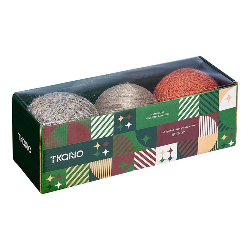 Набор ёлочных украшений Tkano New Year Essential, (3 шт.) BD-3132879 фото 3