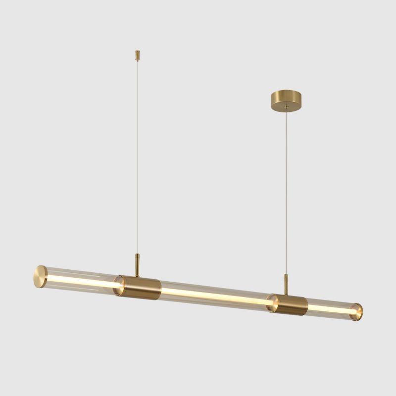 Светильник подвесной Crystal Lux LINEUP SP24W LED BRASS фото 3