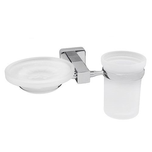 Держатель стакана и мыльницы WasserKRAFT Lippe K-6526 фото 1