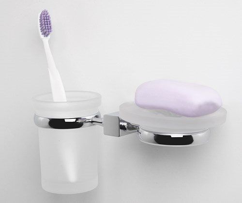 Держатель стакана и мыльницы WasserKRAFT Lippe K-6526 фото 2