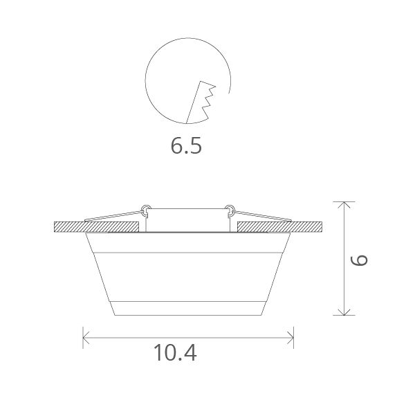 Точечный светильник Arte Lamp Cratere A5243PL-1WH