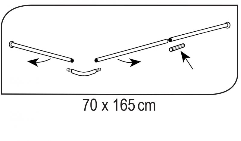 Штанга Ridder 52501 160х70 см