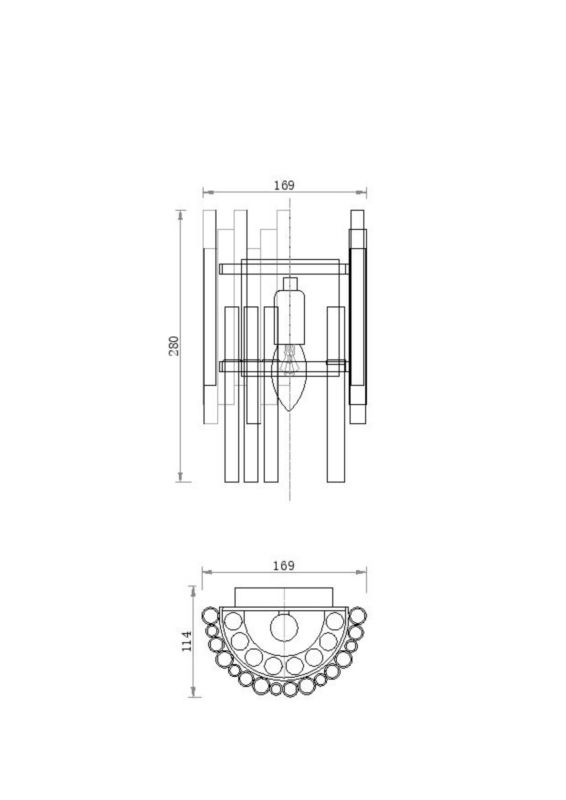 Бра Maytoni Coliseo MOD135WL-01BS