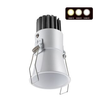 Встраиваемый светодиодный светильник с переключателем цветовой температуры NovoTech SPOT LANG 358906