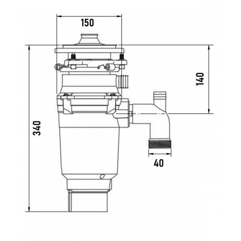 Измельчитель пищевых отходов MILACIO Vida 56 MC.555056