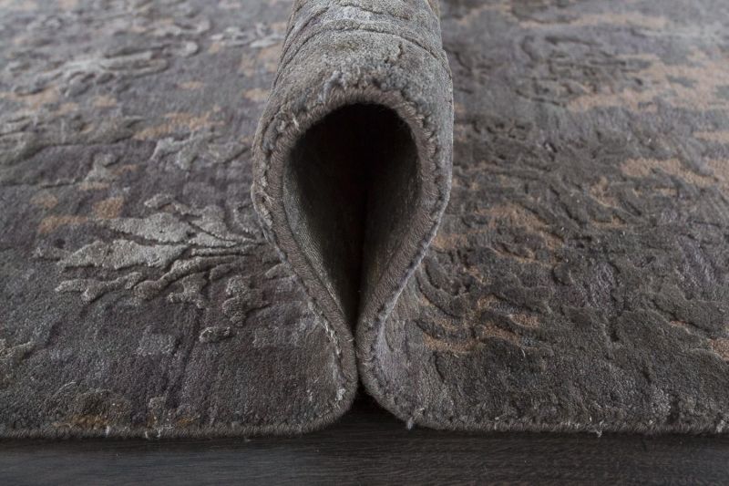 Индийский ковер из шерсти и шёлка Carpet «MODERN PALATINE» JPR603-MGRY-MGRY 193 x 307 см фото 7