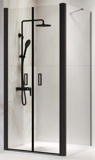 Душевой уголок RGW PA-134B (PA-104B+Z-050-2B+O-204B) 90x90 см, прозрачное/черный