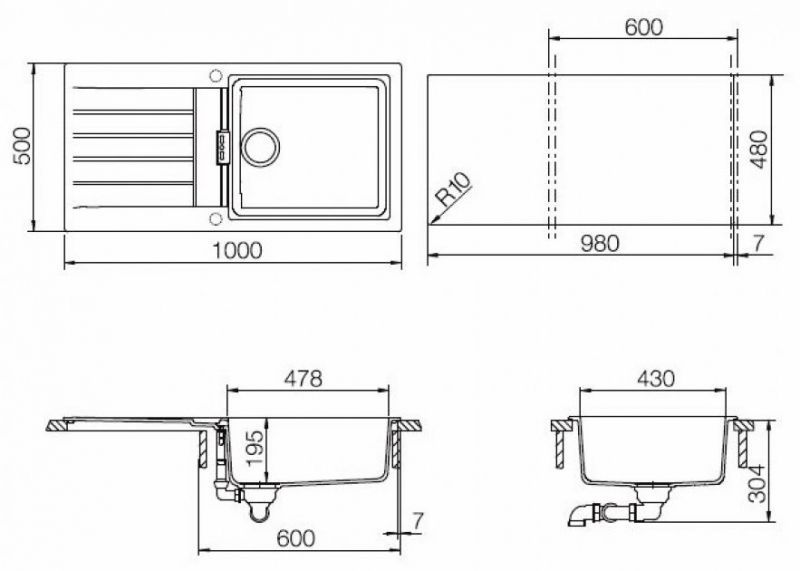 Мойка Schock Signus 60d Large D-100 L 700057 поларис