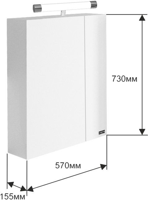 Зеркальный шкаф СанТа Стандарт 113005 фото 2
