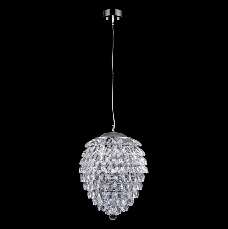 Светильник подвесной Crystal Lux CHARME SP6 CHROME/TRANSPARENT фото 1