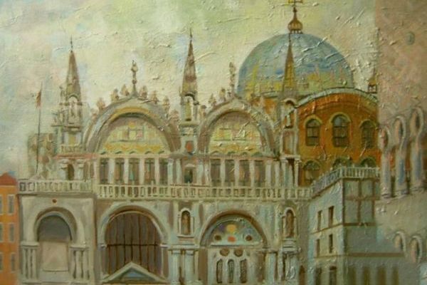 Картина "Базилика Сан-Марко. Венеция" Нина Силаева