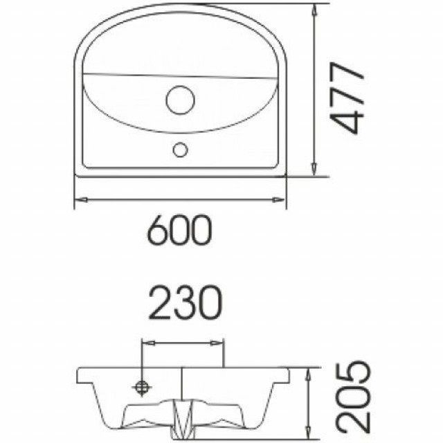 Раковина Stella Polar Эрика 60 UM-ERI60/1