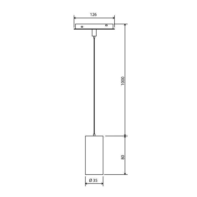 Трековый подвесной светодиодный светильник Elektrostandard Slim Magnetic 7W 4200K Amend (чёрный) 85518/01