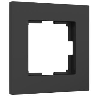 Рамка на 1 пост Slab (черный софт) Werkel W0012908