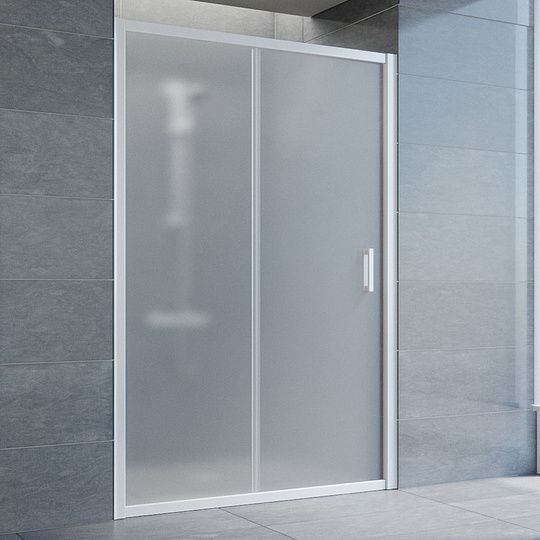 Душевая дверь Vegas Glass ZP 130 01 10, профиль белый, стекло матовое фото 1