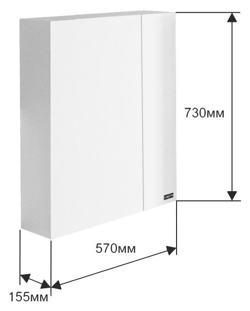 Зеркальный шкаф СанТа Стандарт-60 113004 фото 3