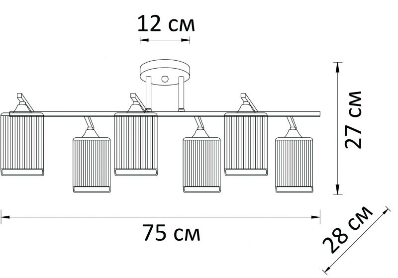 Люстра потолочная Arte Lamp MEROPE A4071PL-6BK