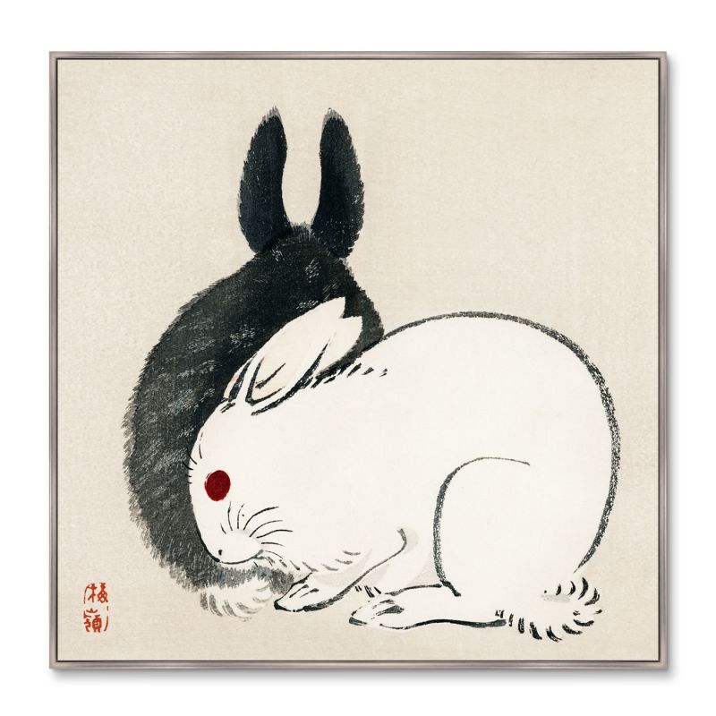 Репродукция картины на холсте Black and white rabbits, 1882г. ArtNoMore BD-2090831 фото 2