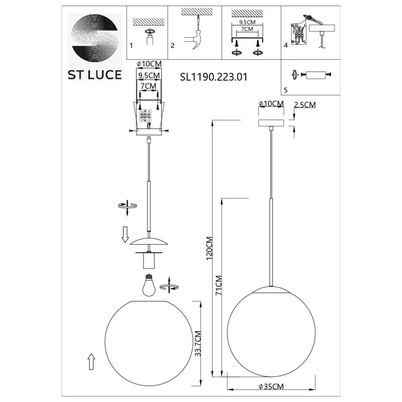 Подвес ST Luce CASSIUS SL1190.223.01