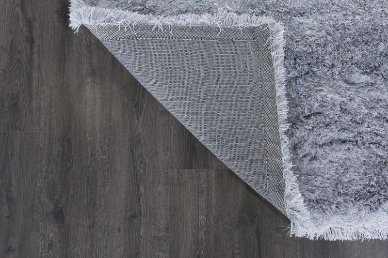 Индийский ковер из полиэстера и хлопка Carpet «SHAGGY LUXE» PSR17004-SIL 165 x 235 см